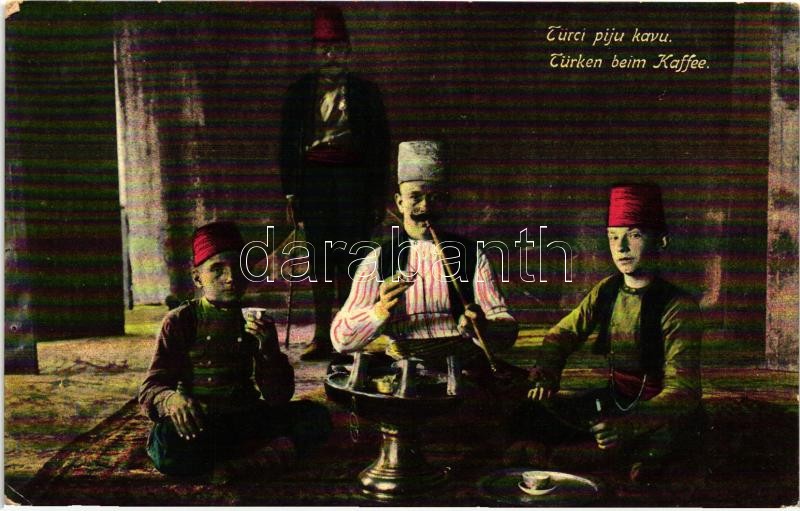 Kávézó törökök, Türken beim Kaffee / turks at the coffee