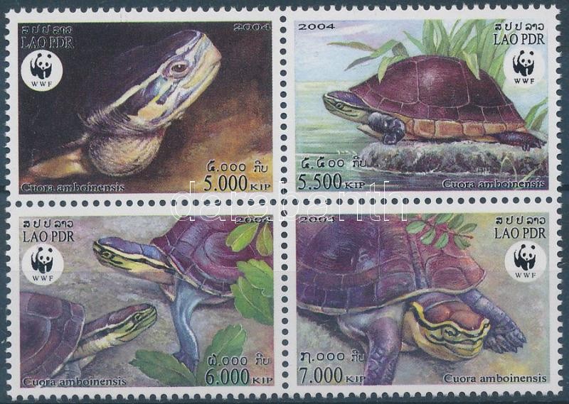 WWF teknős négyestömb, WWF turtle block of 4