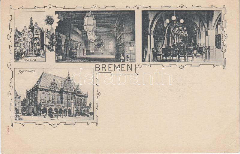 Bremen, Rathaus, Roland / town hall, church, interior Art Nouveau