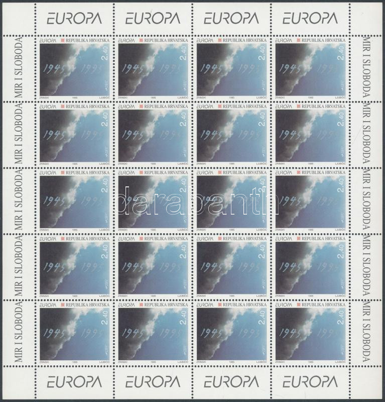 Europa CEPT, Peace and Freedom mini sheet set, Europa CEPT, béke és szabadság kisív sor