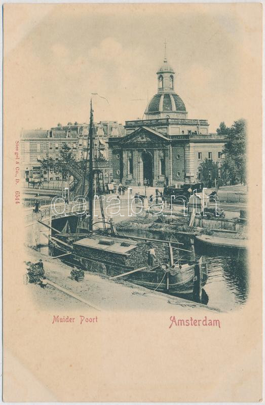 Amsterdam, Muider Poort / gate, ship, locomotive