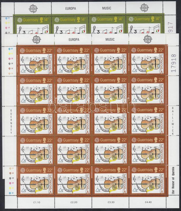 Europa CEPT Year of music minisheet set, Europa CEPT A zene éve kisívsor