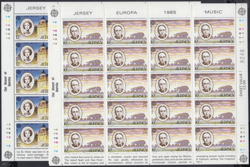 Europa CEPT A zene éve kisívsor, Europa CEPT Year of Music minisheet set