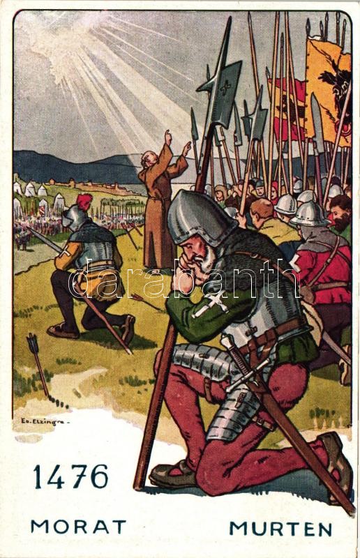 1476 murteni csata, svájci hadtörténet s: Elzingre, '1476 Morat, Murten' Der schweizer Soldat im Laufe der Jahrhunderte / Switzerland, military history s: Elzingre