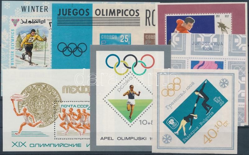 1960-1984 Olympics 8 sets, 1960-1984 Olimpia motívum 8 db sor, közte vágottak