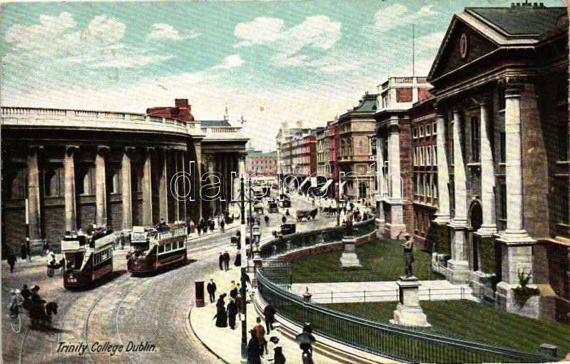 Dublin, Trinity College, trams