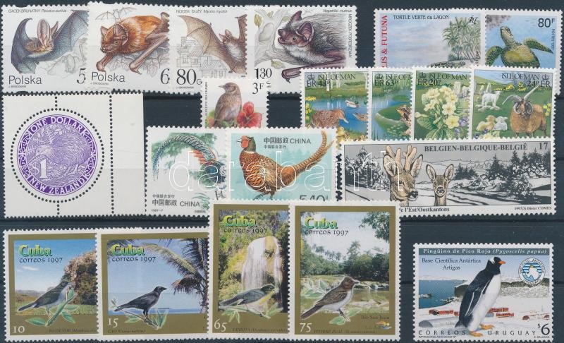Állat motívum 20 klf bélyeg, Animals 20 diff. stamps