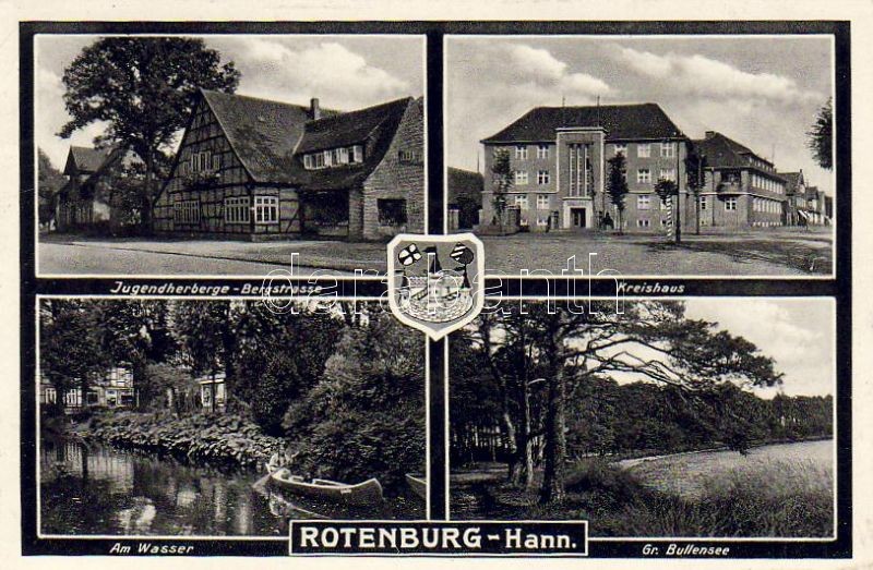 Rotenburg (Wümme) Jugendherberge-Betgstrasse, Kreishaus, Am Wasser, Gr. Bullensee