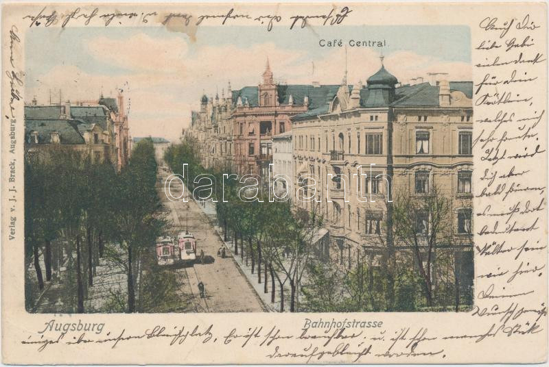 Augsburg, Bahnhofstrasse / railway station street, Cafe Central