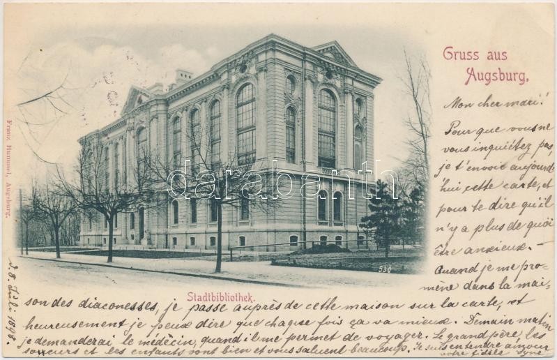 1898 Augsburg, Stadtbibliothek / Library