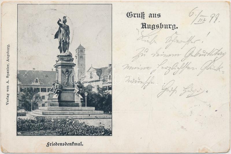 1899 Augsburg, Friedensdenkmal / statue
