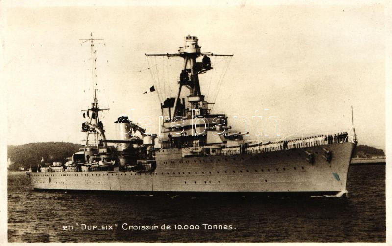 "Dupleix" Croiseur de 10000 Tonnes / French cruiser, "Dupleix" 10.000 tonnás francia cirkáló