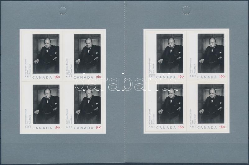 Churchill self-adhesive stampbooklet, Churchill öntapadós bélyegfüzet