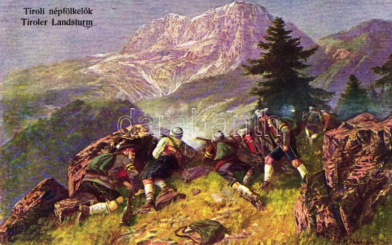 Tiroler Landsturm / Tyrolean Rifle Regiment s: F. Höllerer, Tiroli népfölkelők s: F. Höllerer