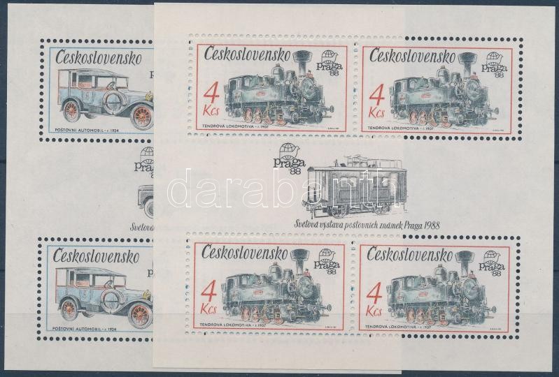 PRAGA stamp exhibition block set, PRAGA bélyegkiállítás blokksor