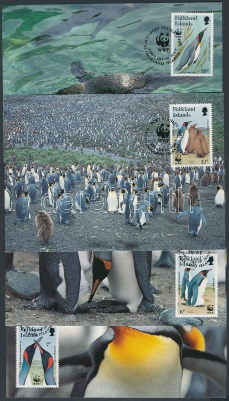 WWF Penguins set WWF values 4 CM, WWF pingvinek sor WWF értékei 4 CM