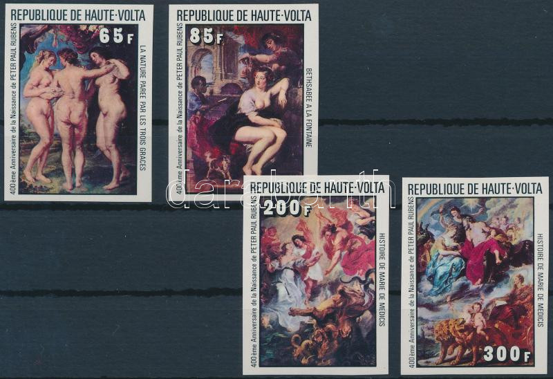 Nude paintings imperf. stamps, Aktfestmény vágott értékek