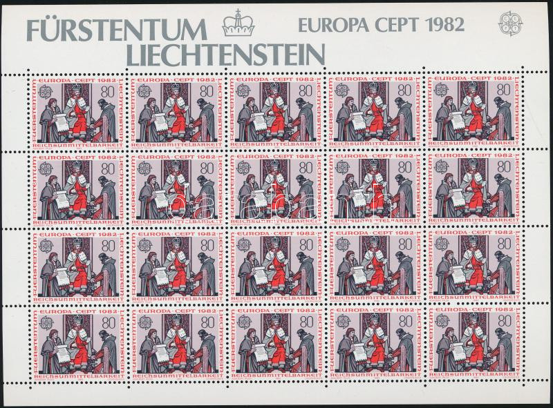 Europa CEPT historical events minisheet set, Europa CEPT: Történelmi események kisívsor