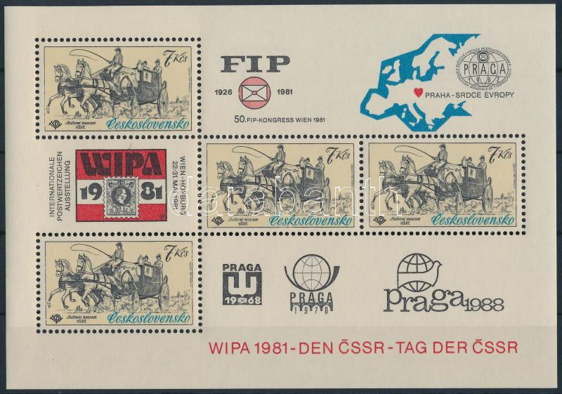 WIPA International Stamp Exhibition block, WIPA nemzetközi bélyegkiállítás blokk