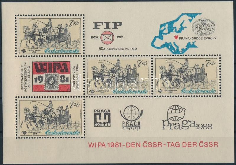 WIPA international stamp exhibition block, WIPA nemzetközi bélyegkiállítás blokk