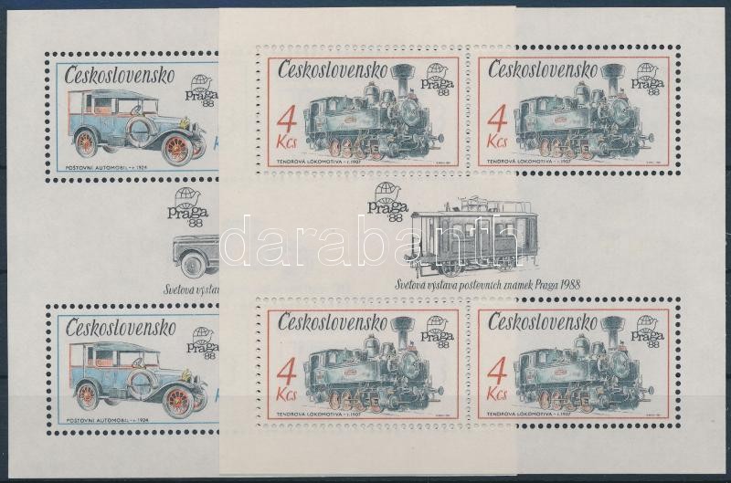 PRAGA bélyegkiállítás blokksor, PRAGA stamp exhibition block set