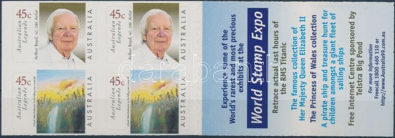 Arthur Boyd öntapadós bélyegfüzet, Arthur Boyd self-adhesive stampbooklet