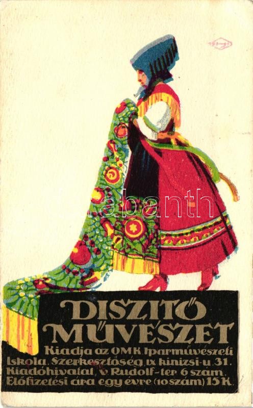 Hungarian decorative arts, folklore, Díszítő Művészet, kiadja az OMK Iparművészeti Iskola