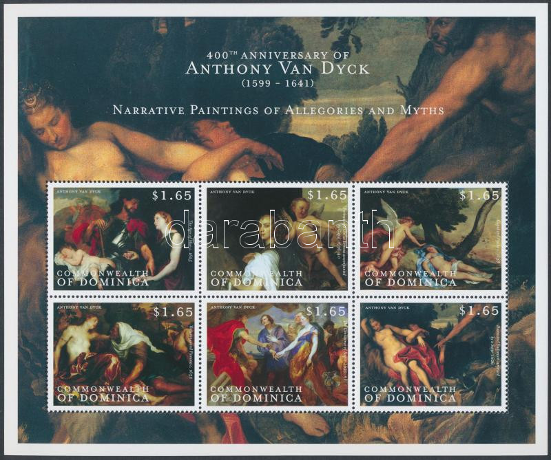 Van Dyck Painting mini sheet, Van Dyck: Festmények kisív