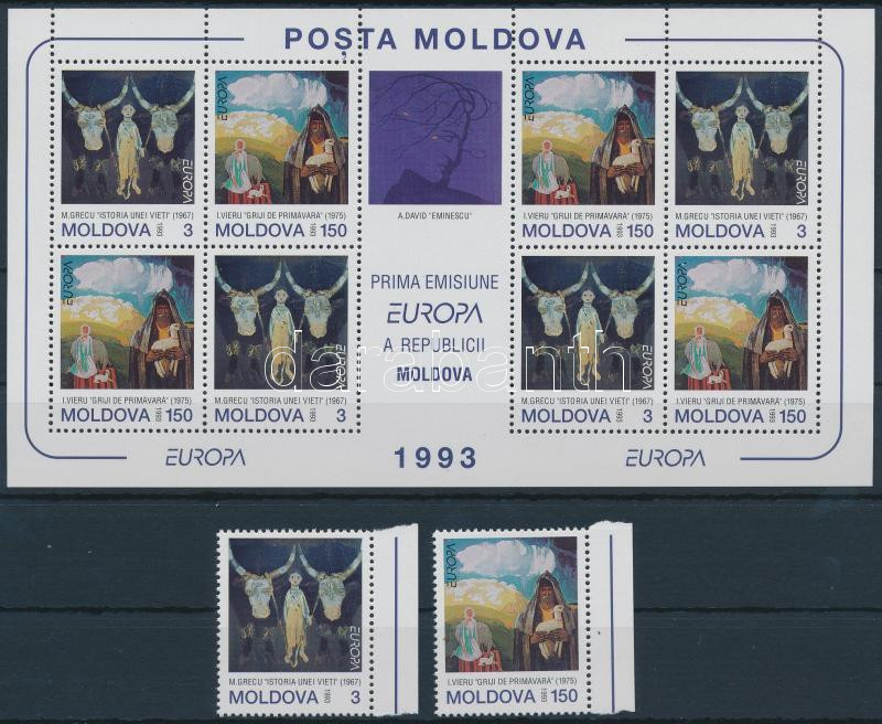 Europa CEPT ívszéli sor és kisív, Europa CEPT margin set and mini sheet