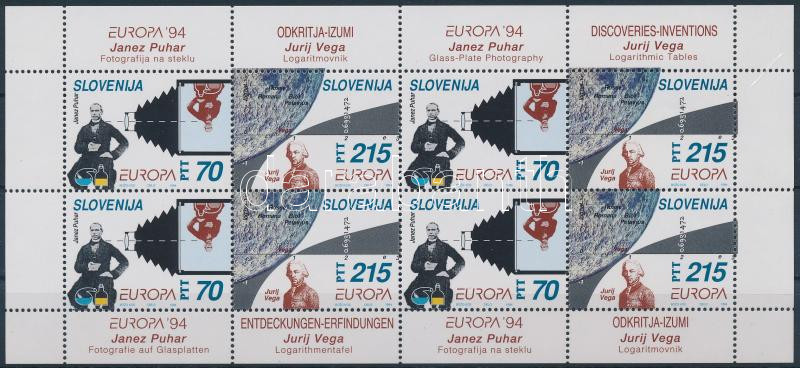 Európa CEPT kisív, Europa CEPT minisheet