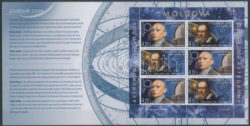 Europa CEPT csillagászat bélyegfüzet, Europa CEPT astronomy stampbooklet