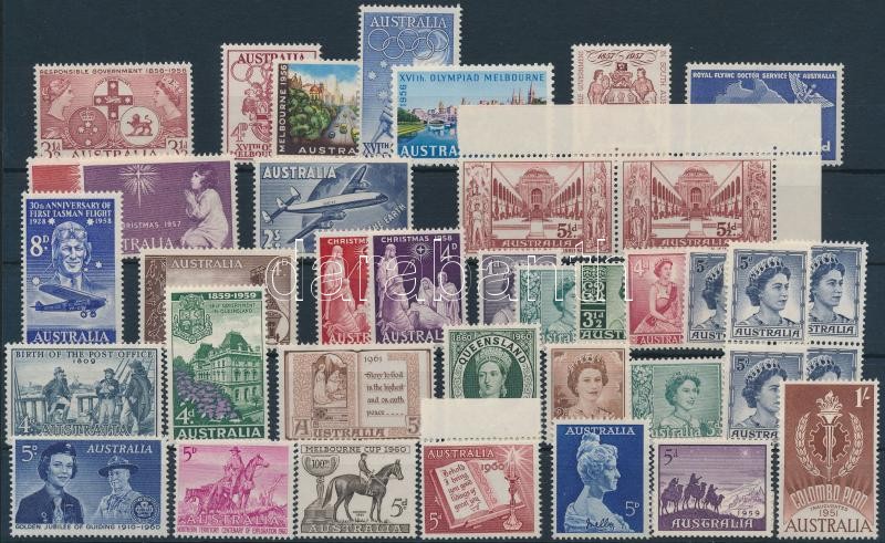 39 stamps (33 diff.), 39 db (33 klf) bélyeg