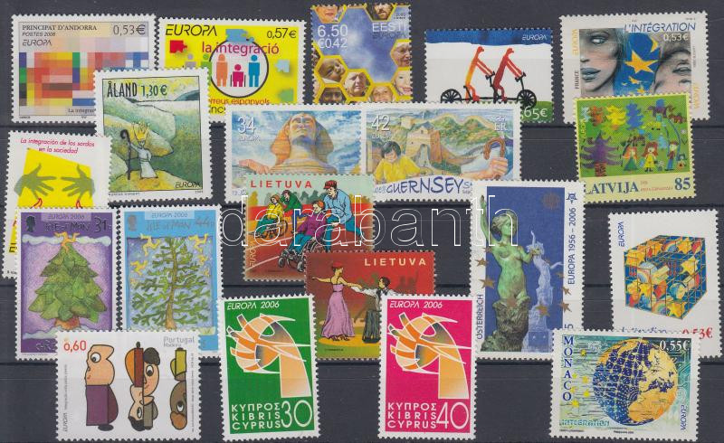 Europa CEPT 20 diff stamps, Europa CEPT 20 klf önálló érték