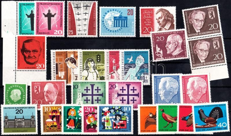 1958-1965 28 db (27 klf) bélyeg, 1958-1965 28 stamps (27 diff)