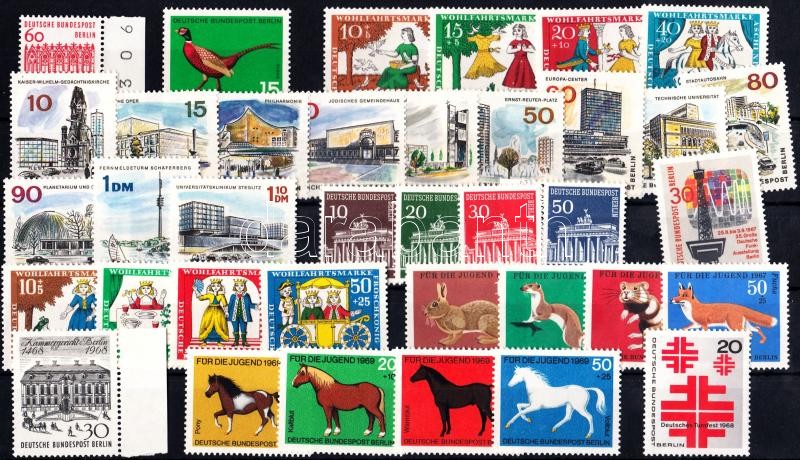 1964-1969 37 stamps, 1964-1969 37 klf bélyeg