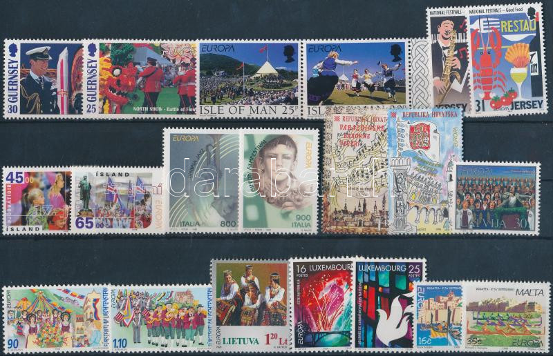 Europa CEPT 7 diff. sets + 6 diff. stamps, Europa CEPT 7 klf sor + 6 klf önálló érték