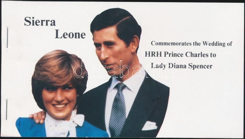 Károly herceg és Lady Diana esküvője (II.) bélyegfüzet, Prince Charles and Lady Diana's wedding (II) stamp booklet
