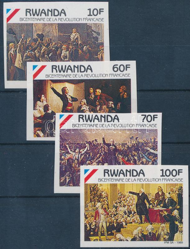 Francia forradalom vágott sor, French Revolution imperforated set