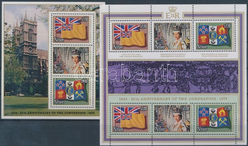 Erzsébet királynő kisív + blokk, Queen Elizabeth minisheet + block