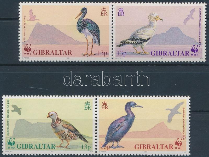 WWF Birds 2 pairs + 4 FDC, WWF Madarak 2 pár + 4 FDC