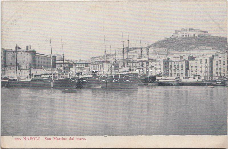 Naples, Napoli; San Martino dal mare, ships