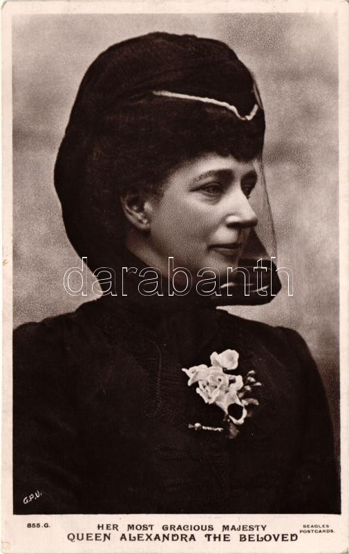 Queen Alexandra the Beloved; Beagles postards, Szeretett Alexandra királynő