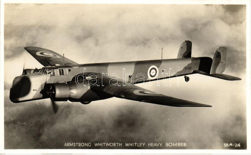 Armstrong Whitworth Whitley brit nehézbombázó, Armstrong Whitworth Whitley Heavy Bomber