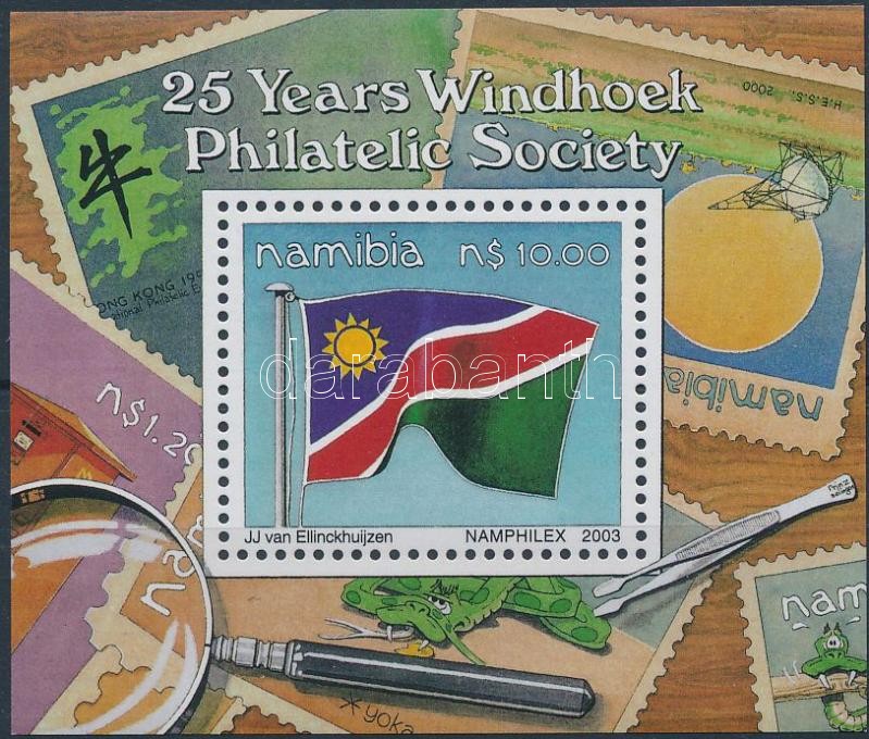 25th Years of Windhoek Philatelic Society block, 25 éves a Windhuk-i Bélyeggyűjtő egyesület blokk