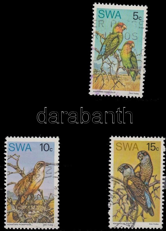 Birds 3 stamps, Madár sor 3 értéke