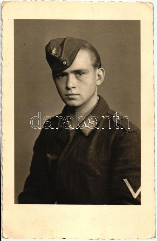 1944 Második világháborus német Luftwaffe pilóta, photo