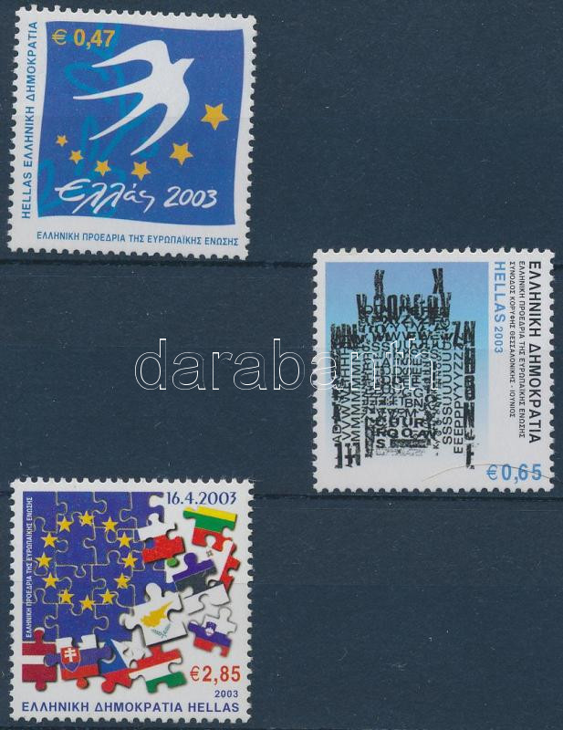 European Union set 3 stamps, Európai Unió sor 3 értéke