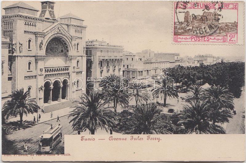 Tunis, Avenue Jules Ferry, tram
