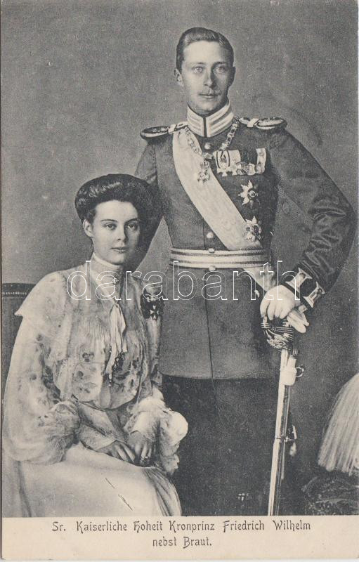 Wilhelm, German Crown Prince, Duchess Cecilie of Mecklenburg-Schwerin, Vilmos, Német koronaherceg, Cecília mecklenburg-schwerini hercegnő