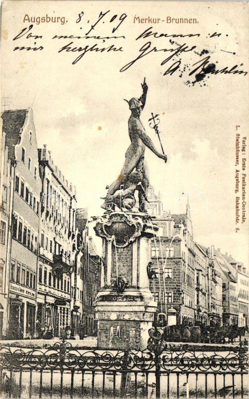 Augsburg, Merkurbrunnen / fountain